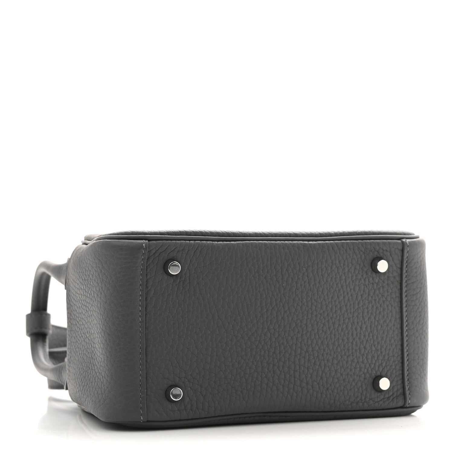 Hermes Taurillon Clemence Mini Lindy 20 Etain 4 of 11