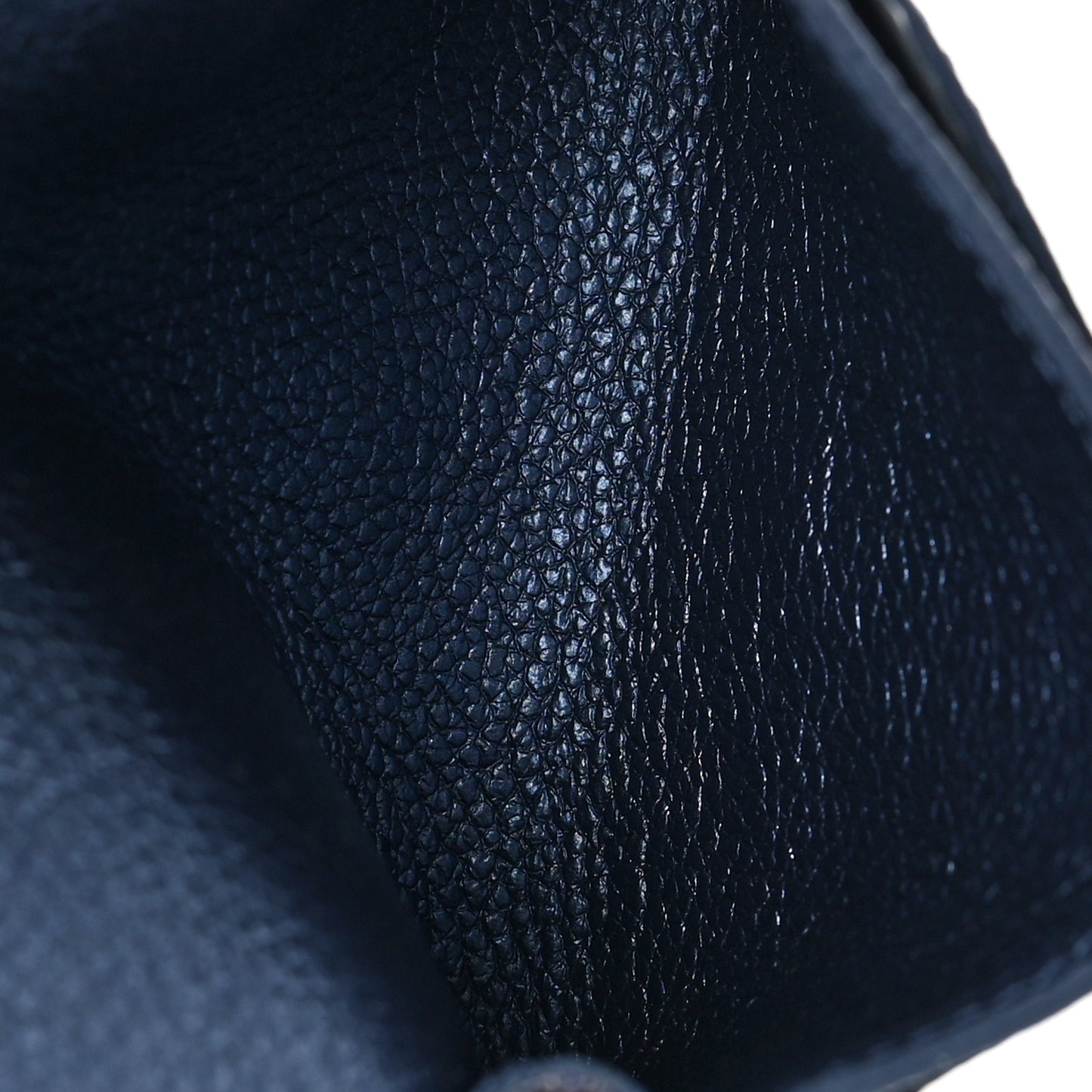Metallic Monogram Business Card Holder Navy Nacre