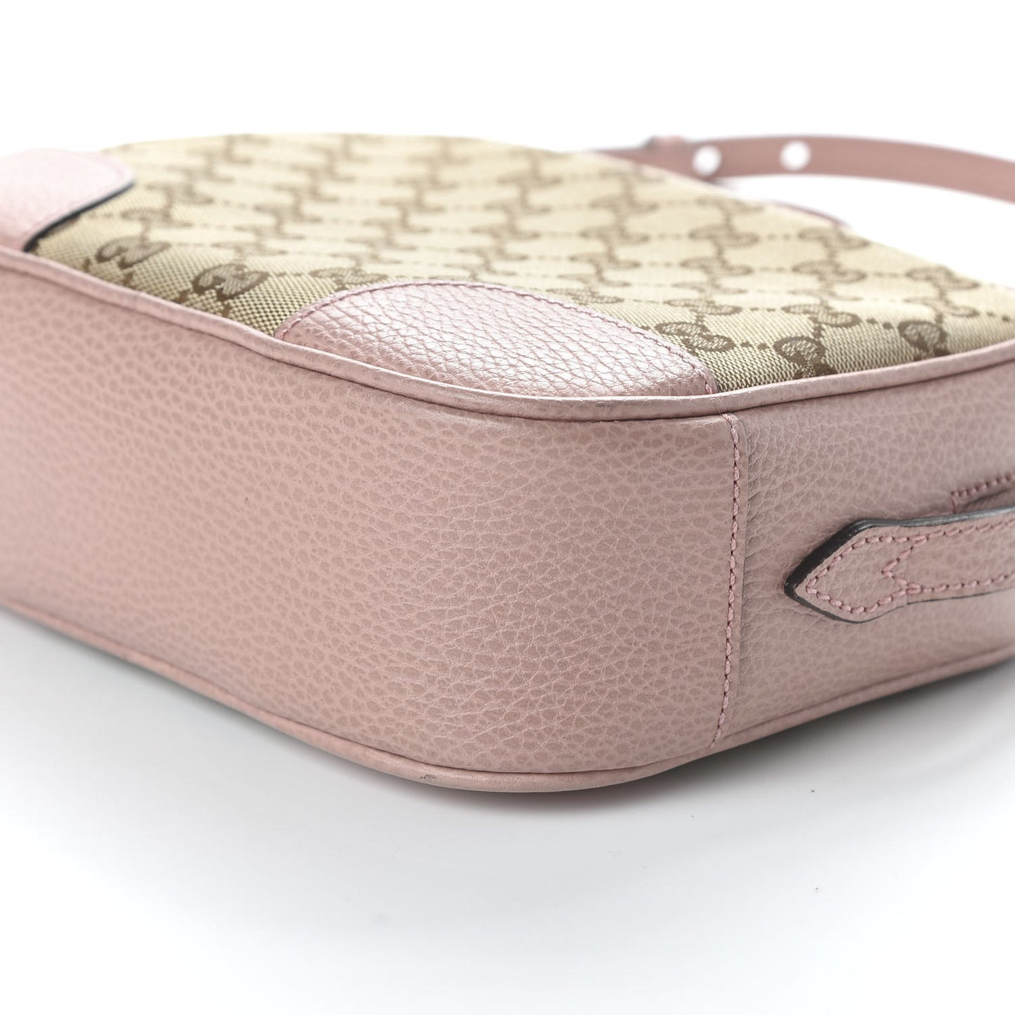 Monogram Mini Bree Messenger Bag Beige Soft Pink