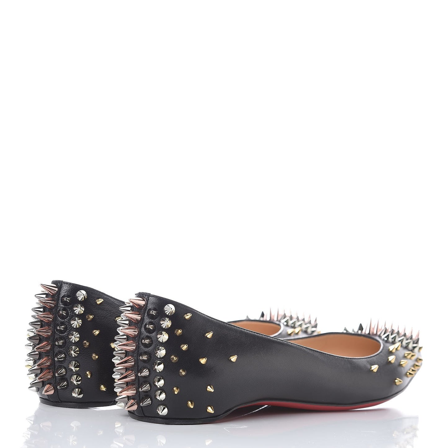 Nappa Goldoflat Spikes Flats 36.5 Black
