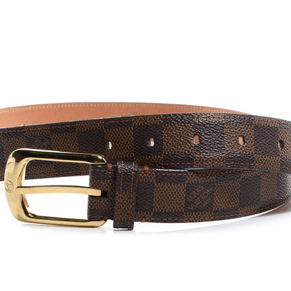 Louis Vuitton Damier Ebene Ellipse Belt 85 34 3 of 6