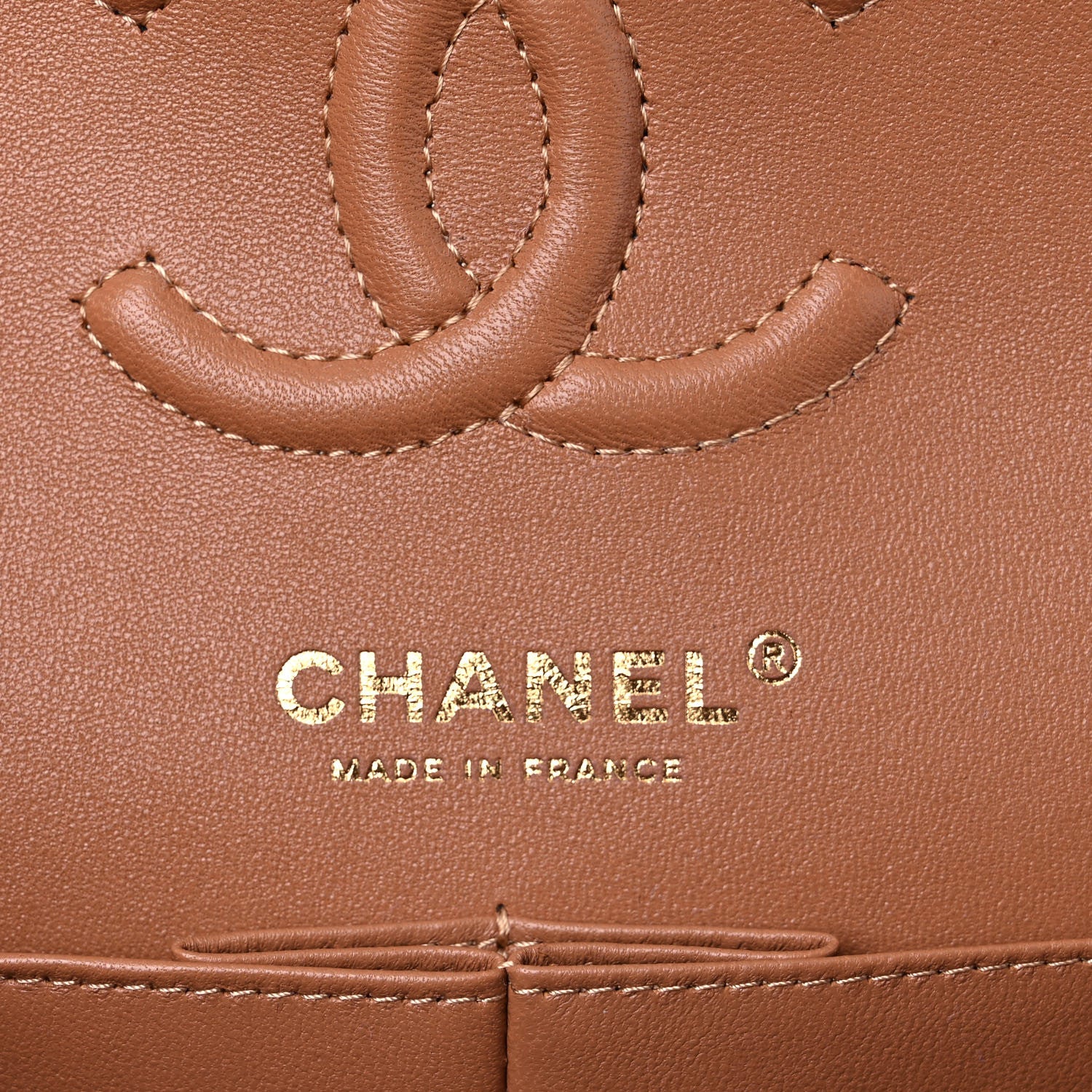 Chanel Lambskin Quilted Small Double Flap Brown 6 of 10
