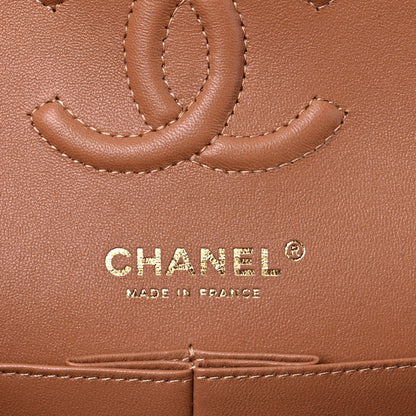 Chanel Lambskin Quilted Small Double Flap Brown 6 of 10