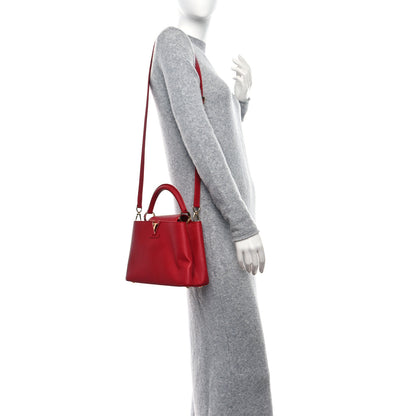 Louis Vuitton Taurillon Capucines BB Scarlet Red 3 of 8