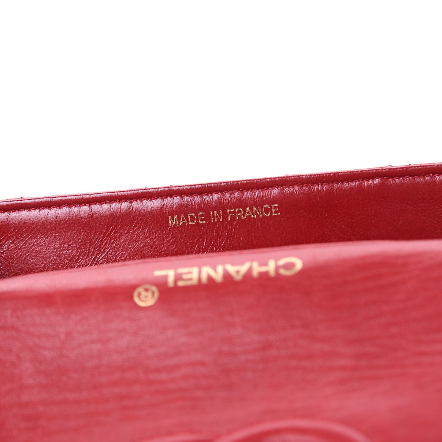 Lambskin Quilted Mini Square Flap Red