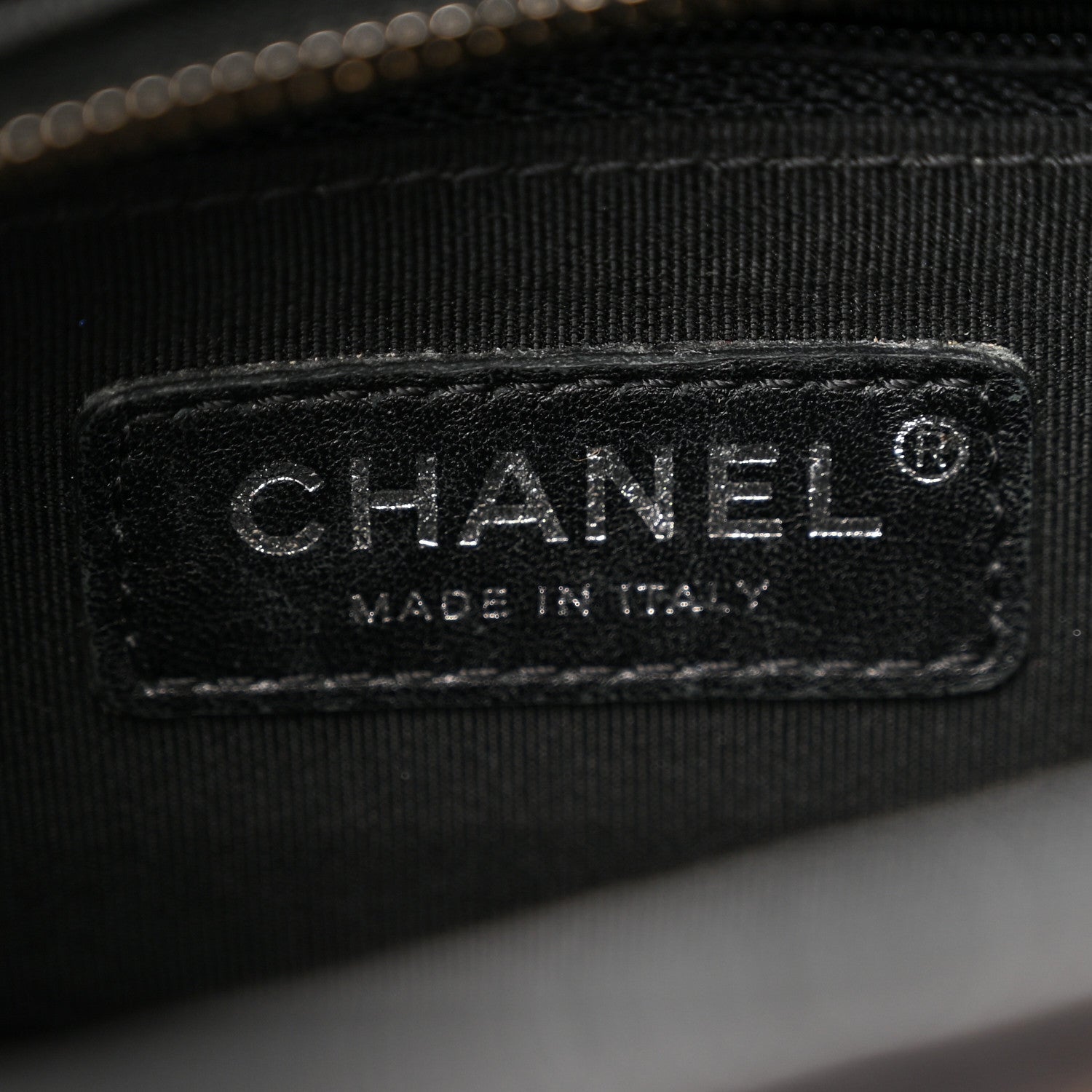 Chanel Metallic Crumpled Goatskin Quilted Small Gabrielle Hobo Black Gold 6 of 11