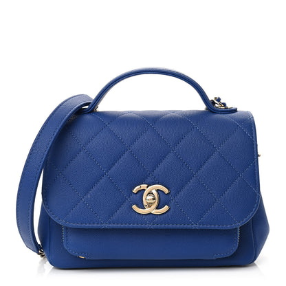 Chanel Caviar Quilted Small Business Affinity Flap Dark Blue 1 of 11