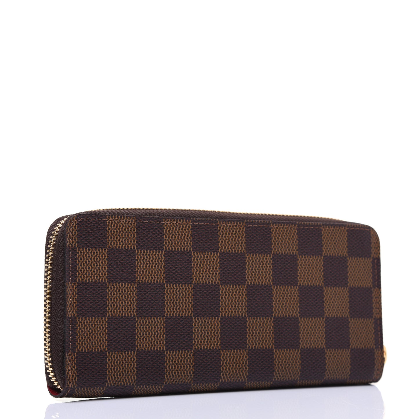 Damier Ebene Clemence Wallet Cherry