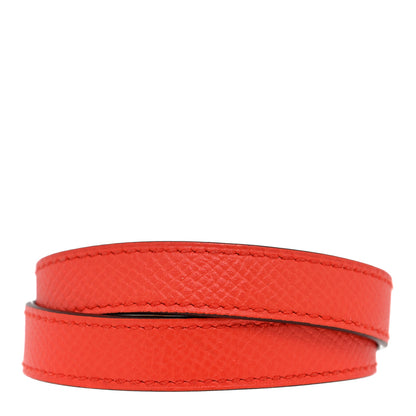 Hermes Epsom Kelly Double Tour Bracelet M Rose Jaipur 3 of 7