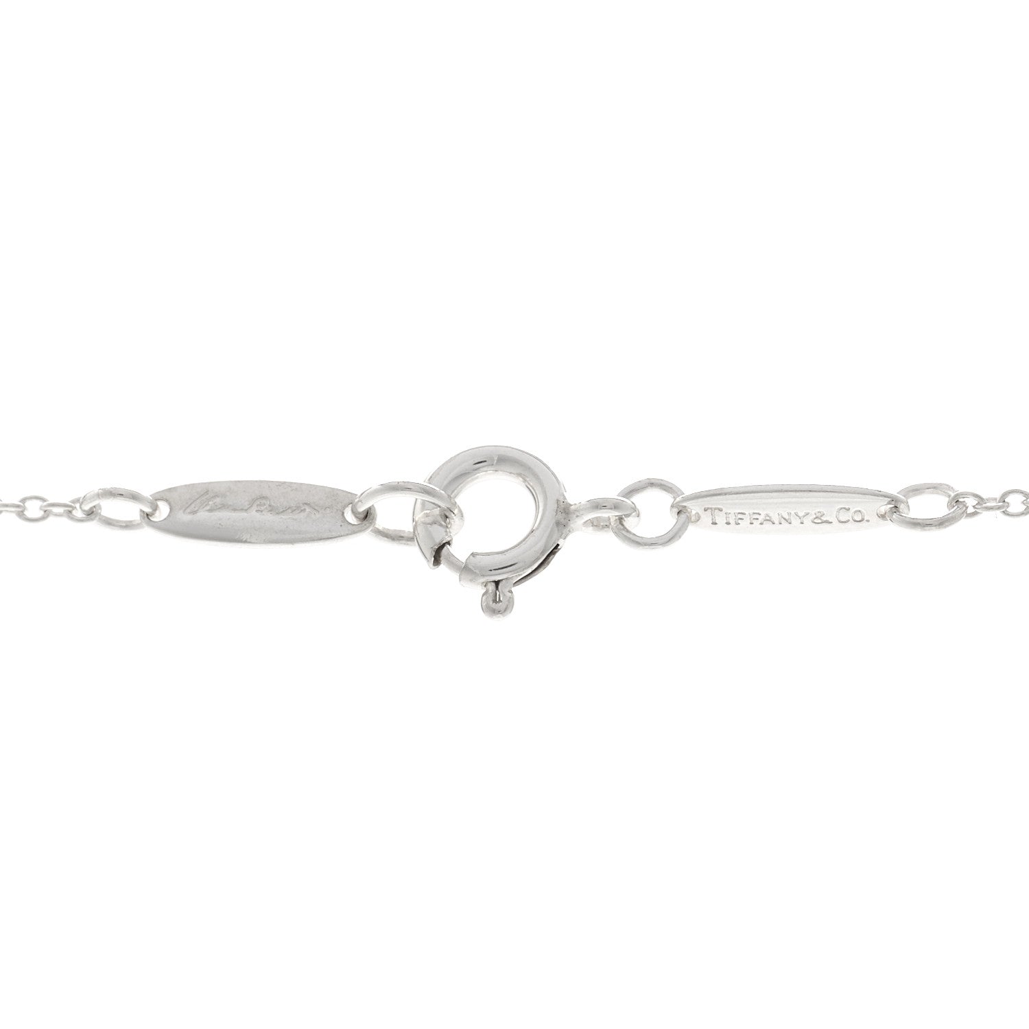 Tiffany Sterling Silver Elsa Peretti Round Disc Pendant Necklace 4 of 6