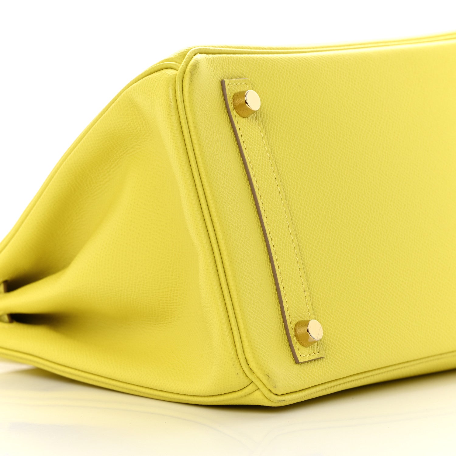 Hermes Epsom BIRKIN 30 Lime 9 of 16
