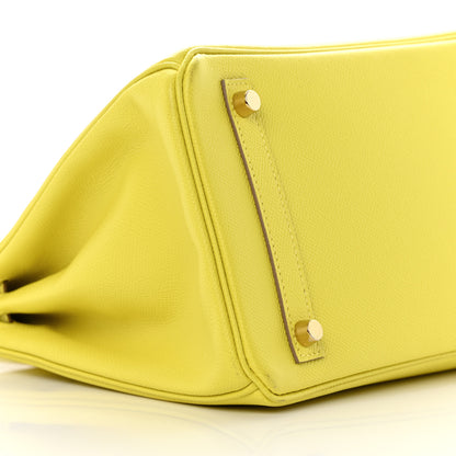 Hermes Epsom BIRKIN 30 Lime 9 of 16