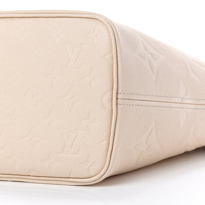 Louis Vuitton Empreinte Monogram Giant Neverfull MM Cream 7 of 10
