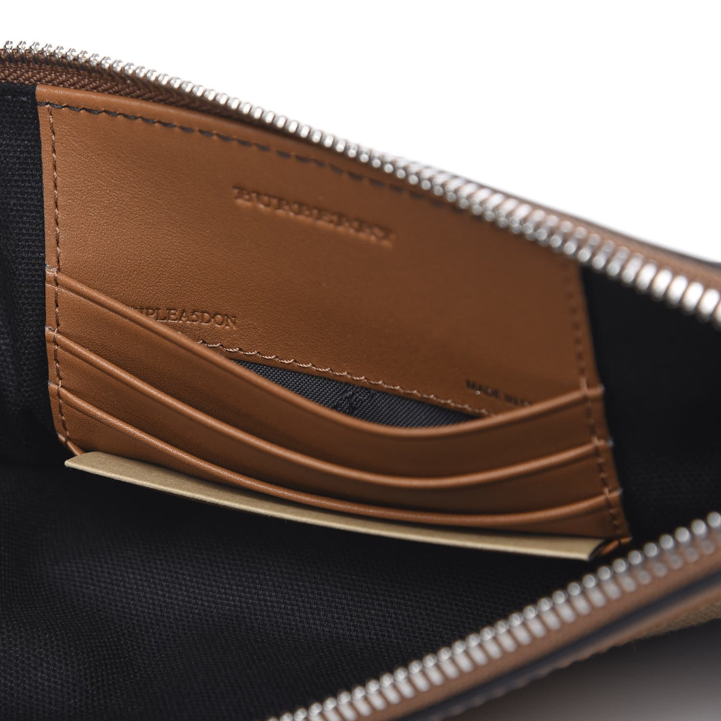 Mega Check Peyton Crossbody Clutch Bag Saddle Brown