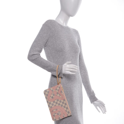 Louis Vuitton Damier Azur Tahitienne Neverfull MM GM Pochette 2 of 6