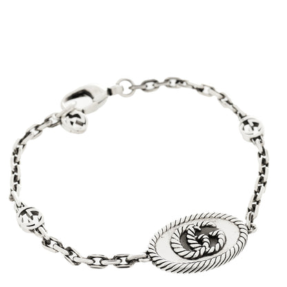 Gucci Sterling Silver Torchon Double G Bracelet 1 of 4