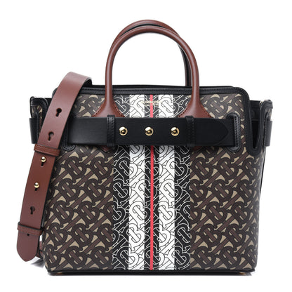 Burberry E-Canvas Monogram Stripe Small Belt Tote 1 of 16