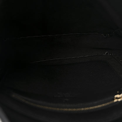 Valentino Garavani Pebbled Calfskin Small Rockstud Flip-Lock Messenger Bag Black 5 of 13