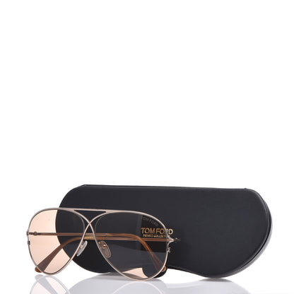Tom Ford Tom N.4 Private Collection Aviator Sunglasses Rose Gold Brown 7 of 7