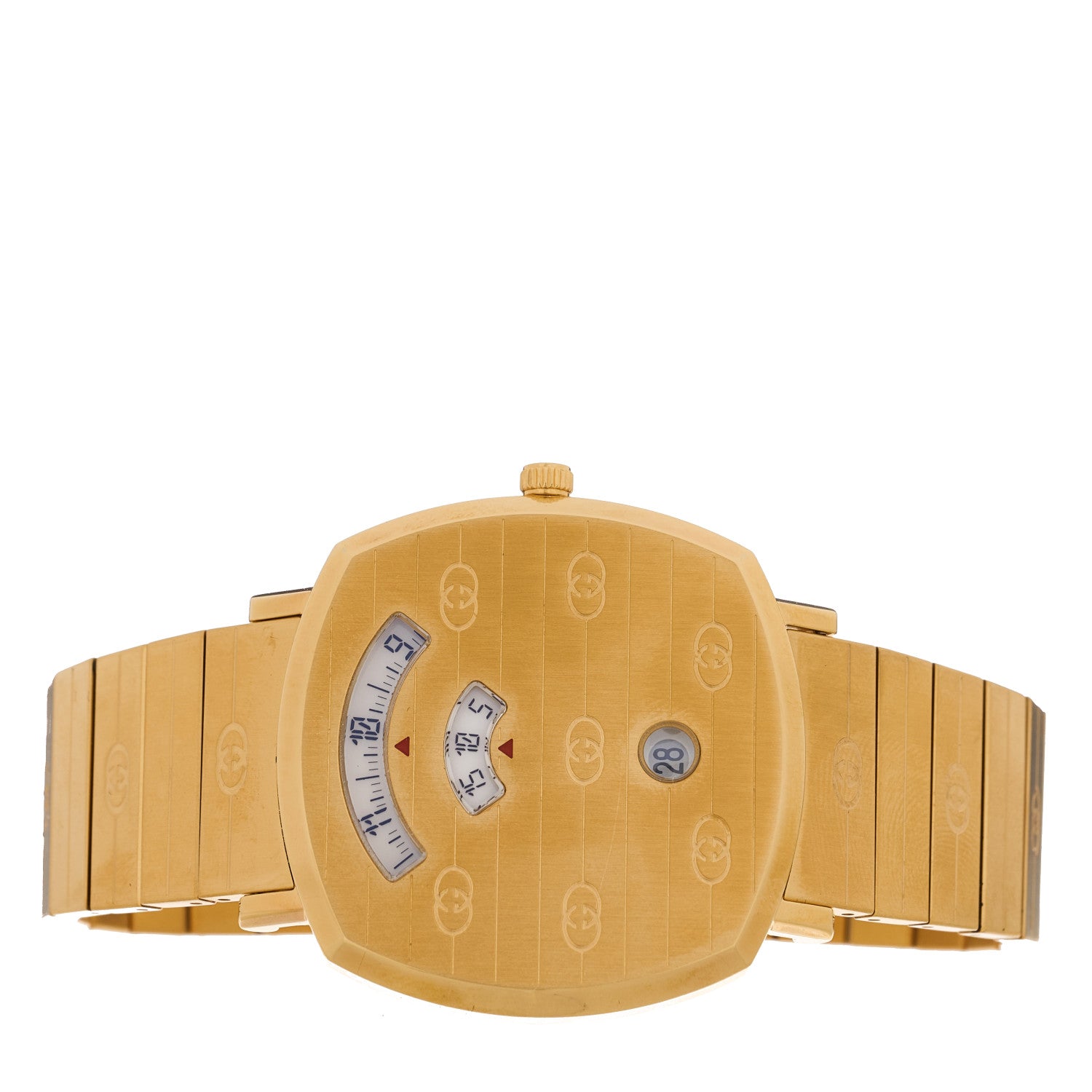 Gucci Stainless Steel 38mm Grip Quartz Watch Gold 1849244
