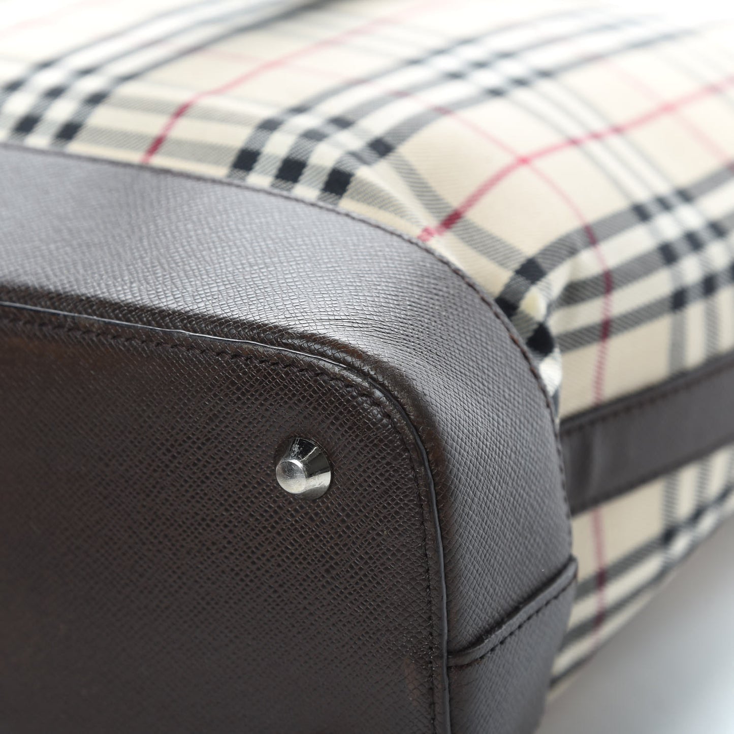 Vintage Check Tote Black