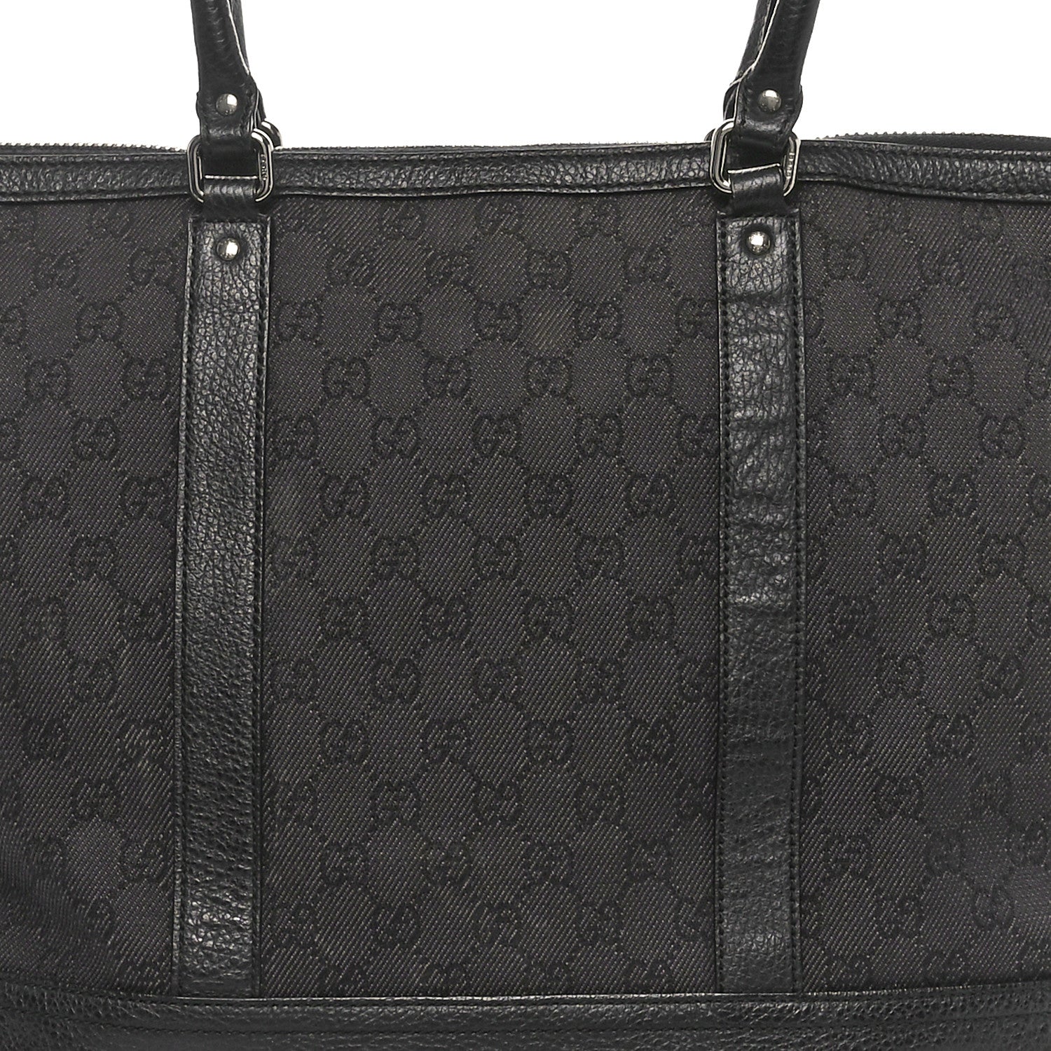 Gucci Monogram Large Business Tote Black 8 of 10