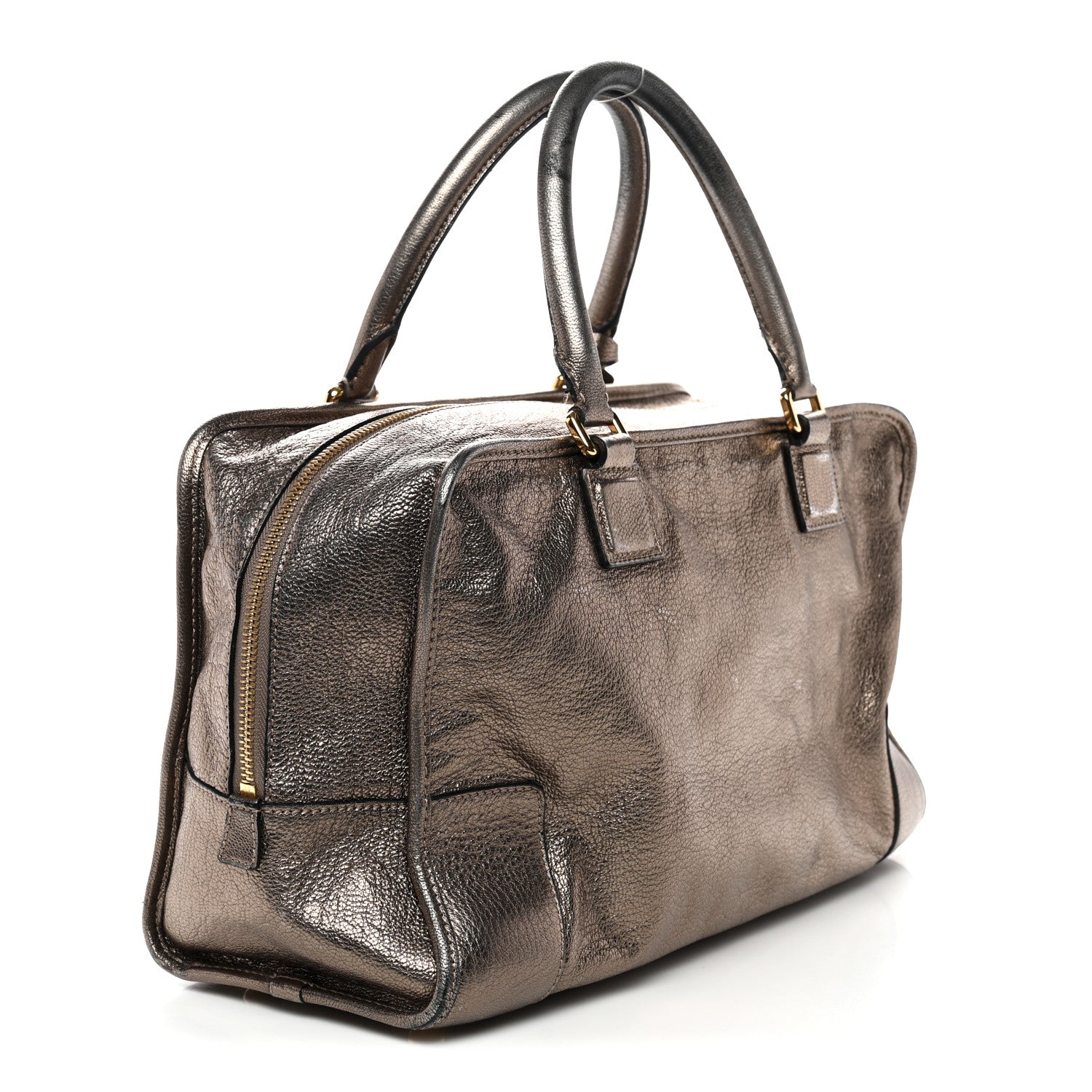 Loewe Metallic Calfskin Amazona 28 Bronze 1861208 – FASHIONPHILE