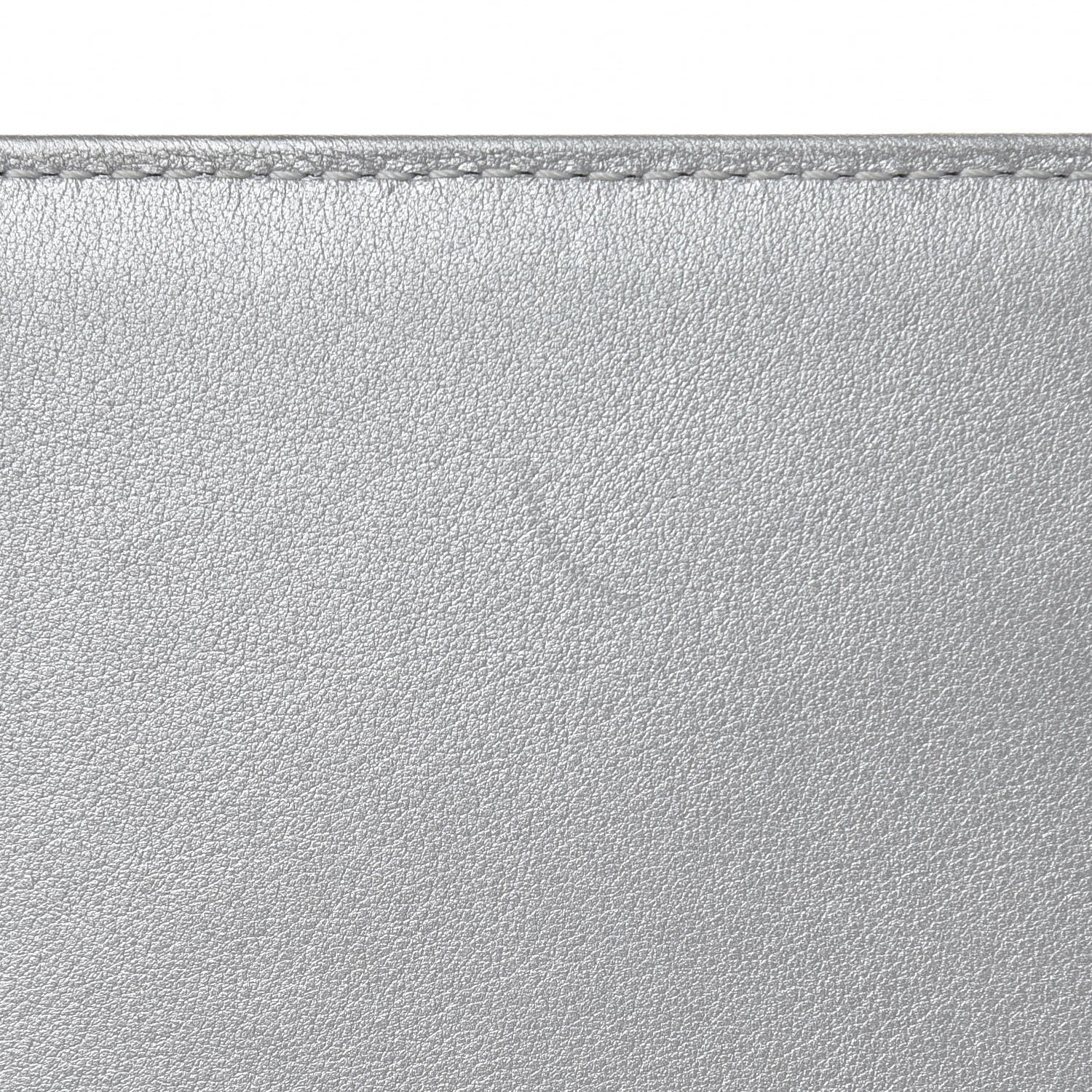 Chanel Metallic Calfskin Quilted Medium Boy Flap Silver 12 of 14