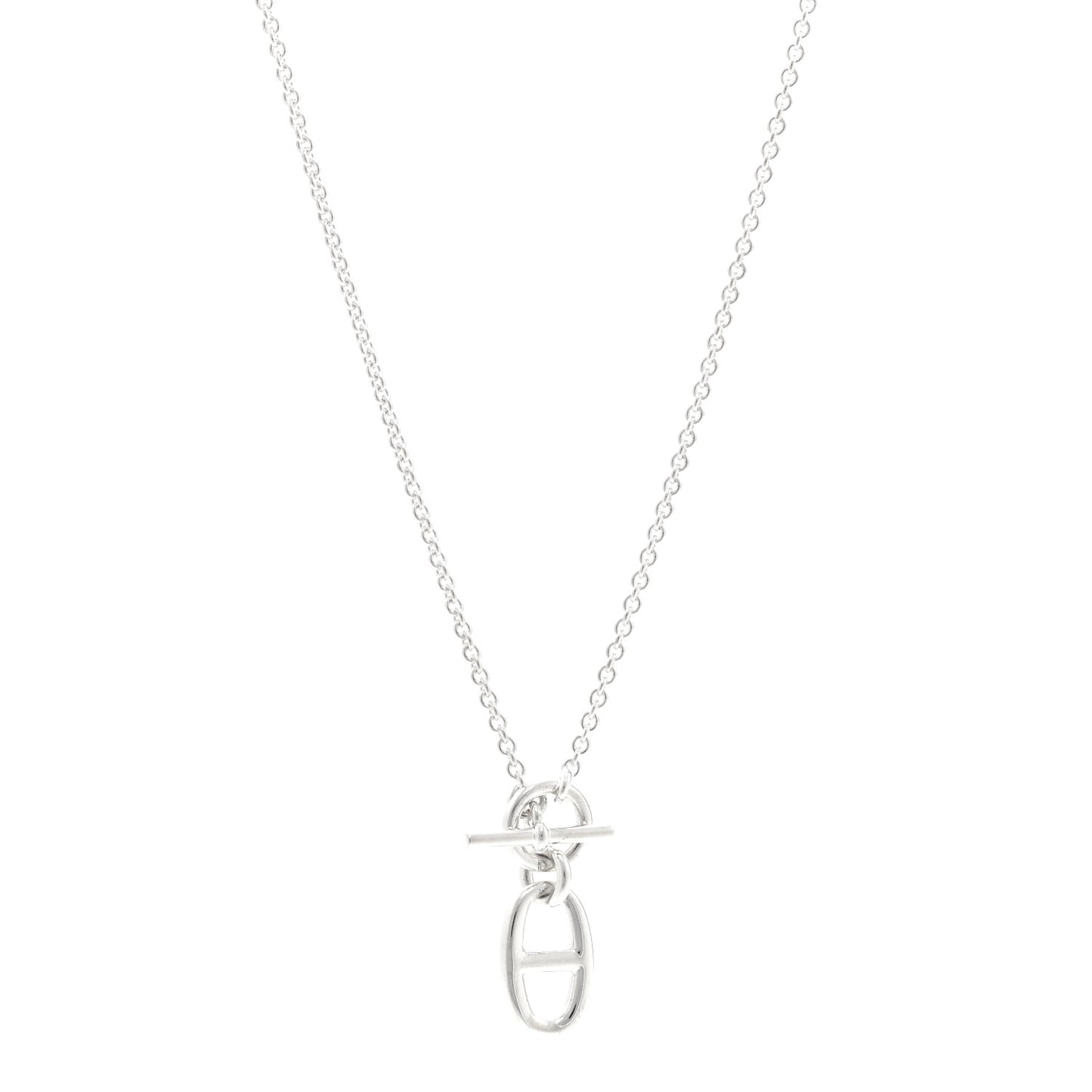 Sterling Silver Amulette Chaine d'Ancre Necklace