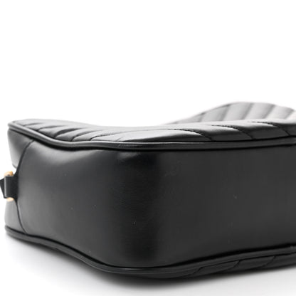 Saint Laurent Calfskin Matelasse Monogram Lou Camera Bag Black 9 of 14