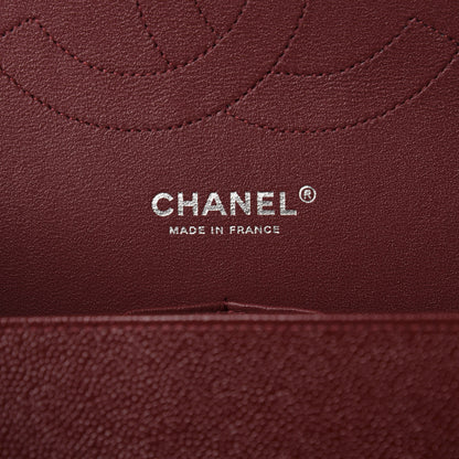 Chanel Caviar Quilted Jumbo Double Flap Dark Red 8 of 10