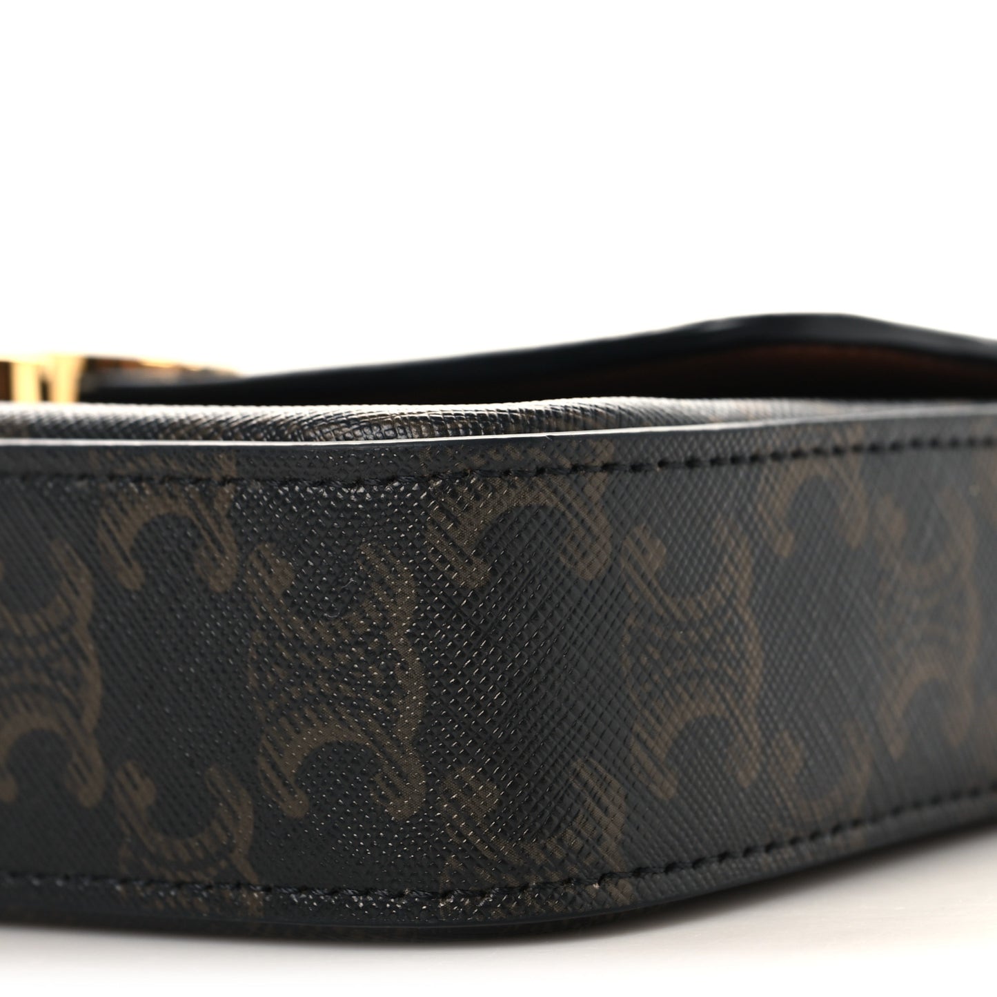 Triomphe Canvas Chain Shoulder Bag Tan