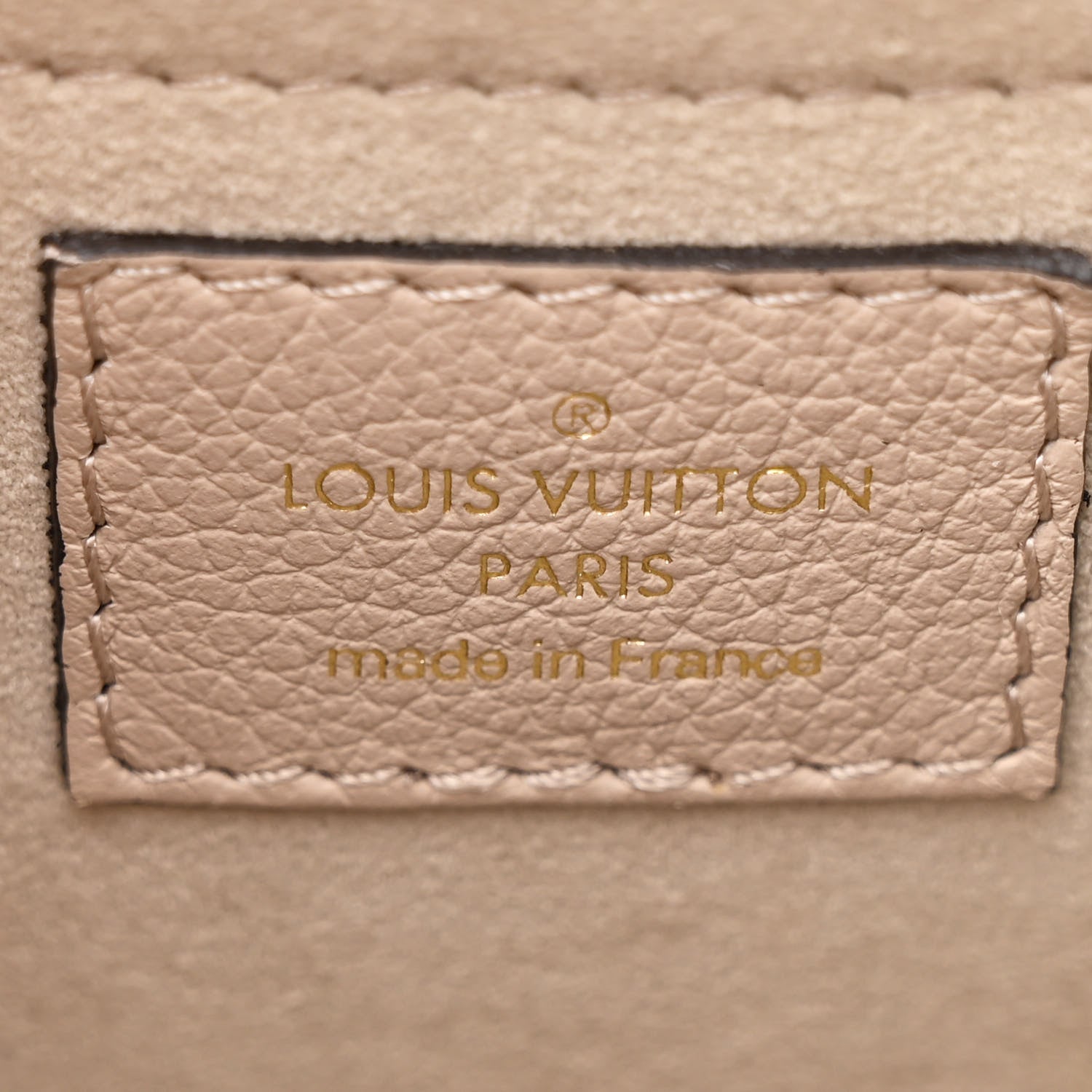 Louis Vuitton Grained Calfskin Lockme Tender Greige 6 of 9