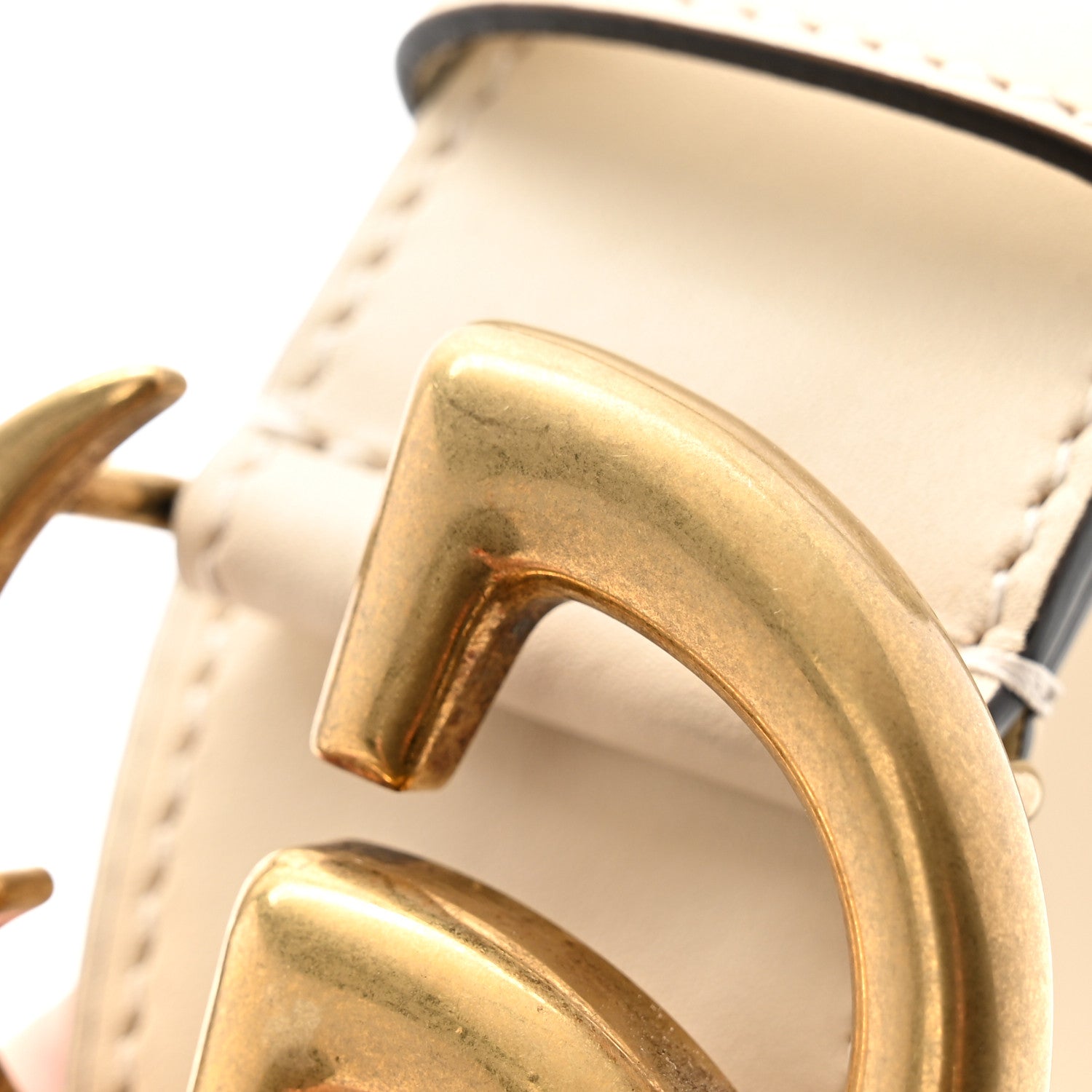 Gucci Calfskin Double G 40mm Belt 120 48 Mystic White 6 of 7