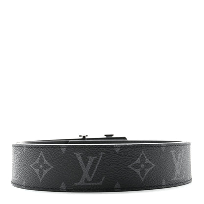Louis Vuitton Calfskin Monogram Eclipse 40mm LV Initiales Reversible Belt 85 34 2 of 6