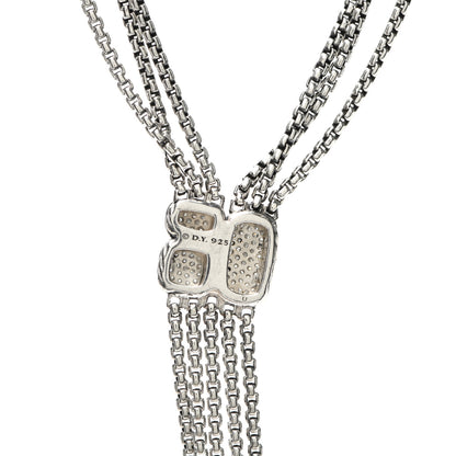David Yurman Sterling Silver Diamond Pave Confetti Drop Necklace 4 of 4