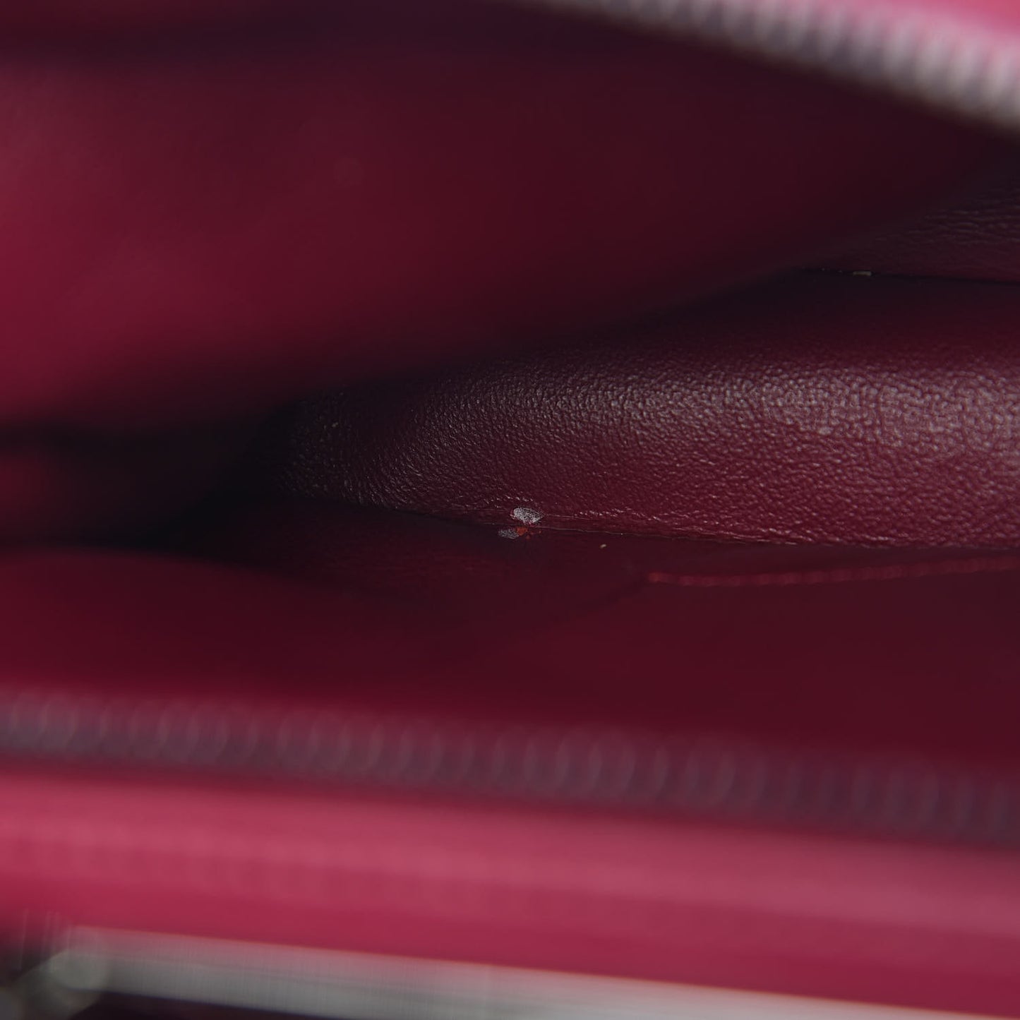 Lambskin Quilted Medium Trendy CC Bowling Bag Dark Pink