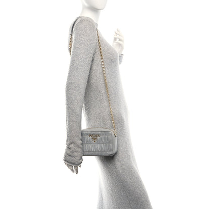 Prada Nappa Gaufre Camera Bag Nuvola 2 of 10