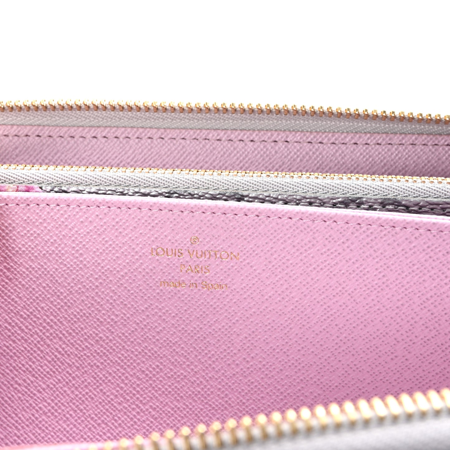 Metallic Monogram LV Garden Zippy Wallet Silver