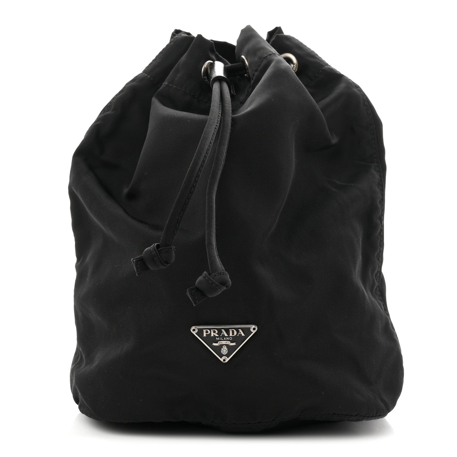 Prada Nylon Vela Drawstring Pouch Black 1 of 7