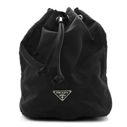 Prada Nylon Vela Drawstring Pouch Black 1 of 7