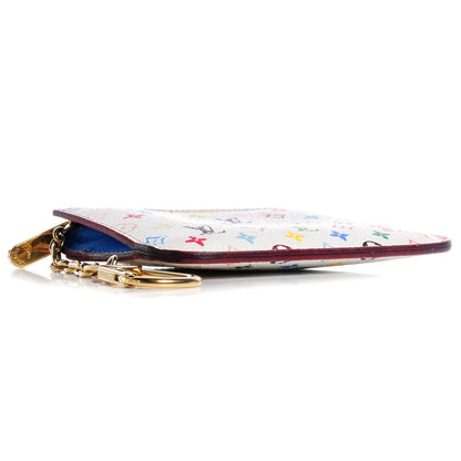 Louis Vuitton Monogram Multicolor Key Pouch White 4 of 7