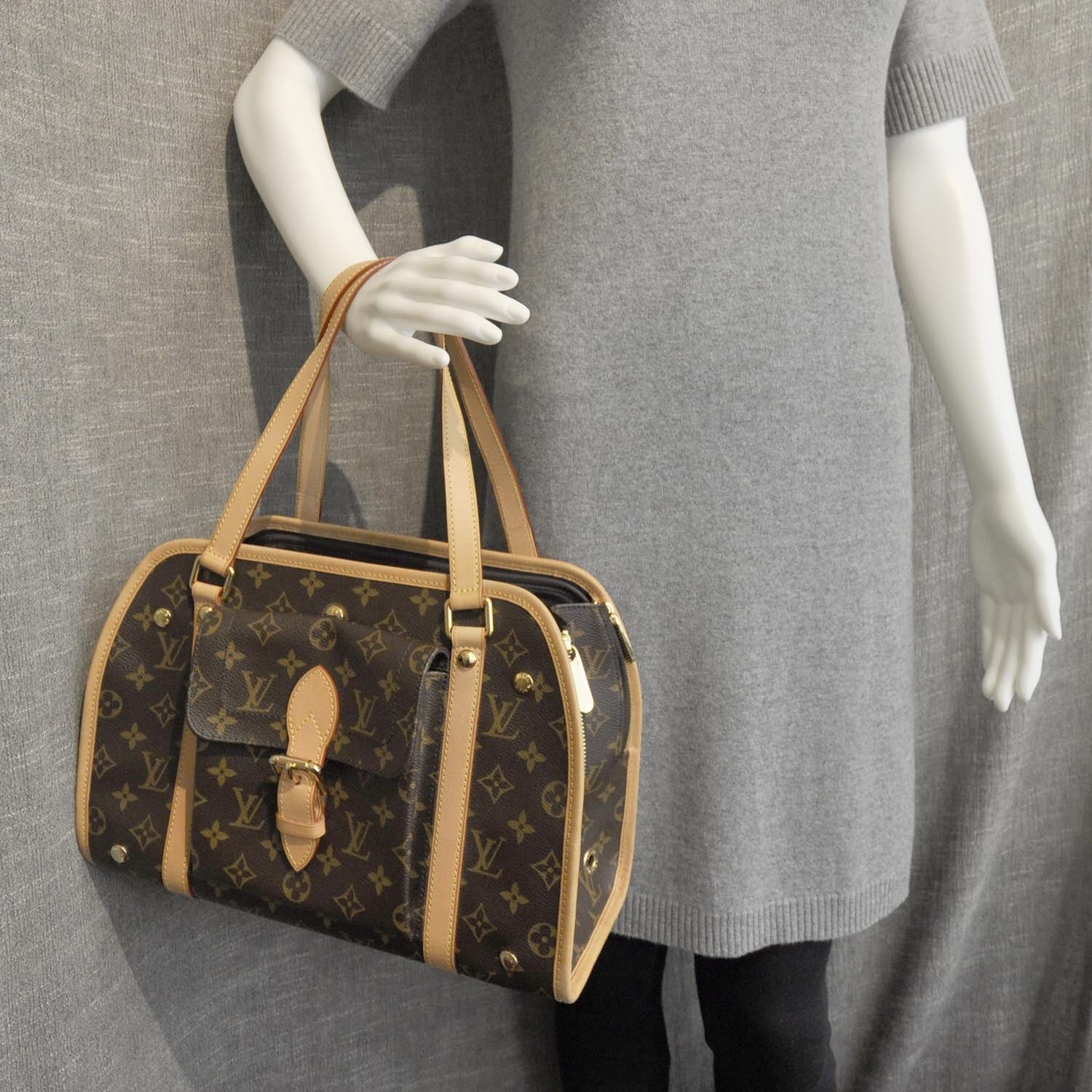 Louis Vuitton Monogram Sac Baxter PM Dog Pet Carrier 3 of 8