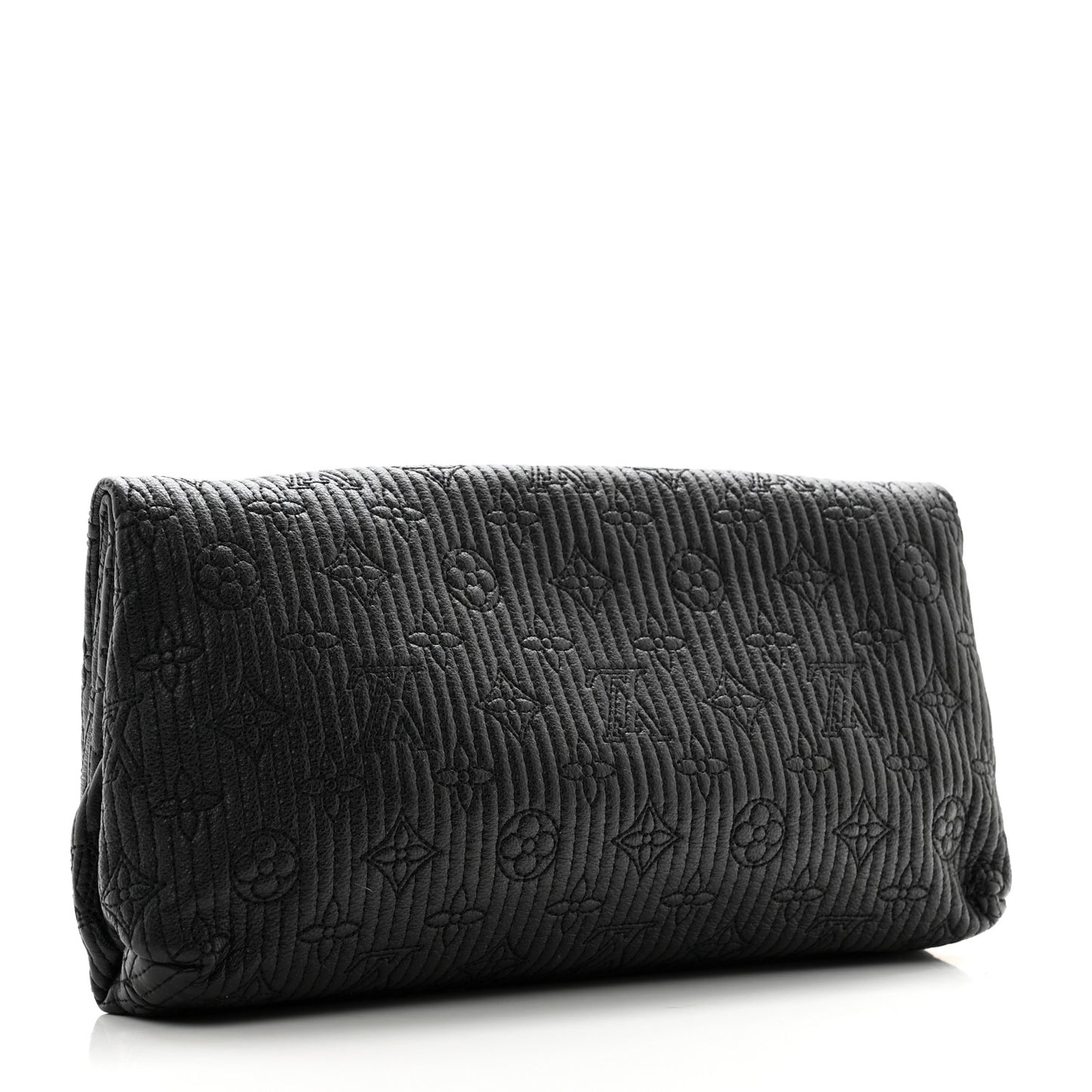 Calfskin Quilted Monogram Altair Clutch Black