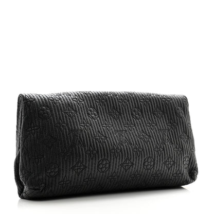 Louis Vuitton Calfskin Quilted Monogram Altair Clutch Black 4 of 11