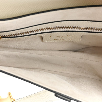 Christian Dior Grained Calfskin Saddle Bag With Strap Latte 5 of 13