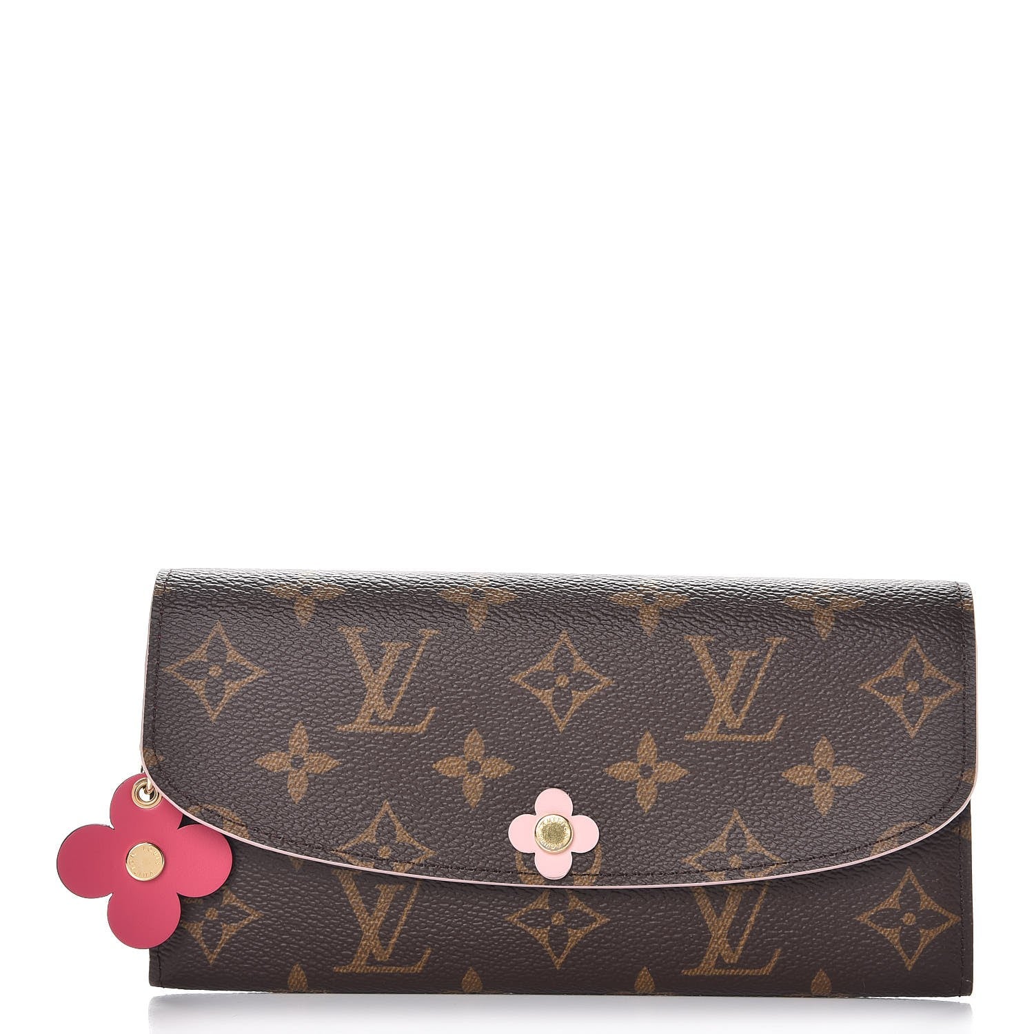 Louis Vuitton Monogram Bloom Flower Emilie Wallet 1 of 8