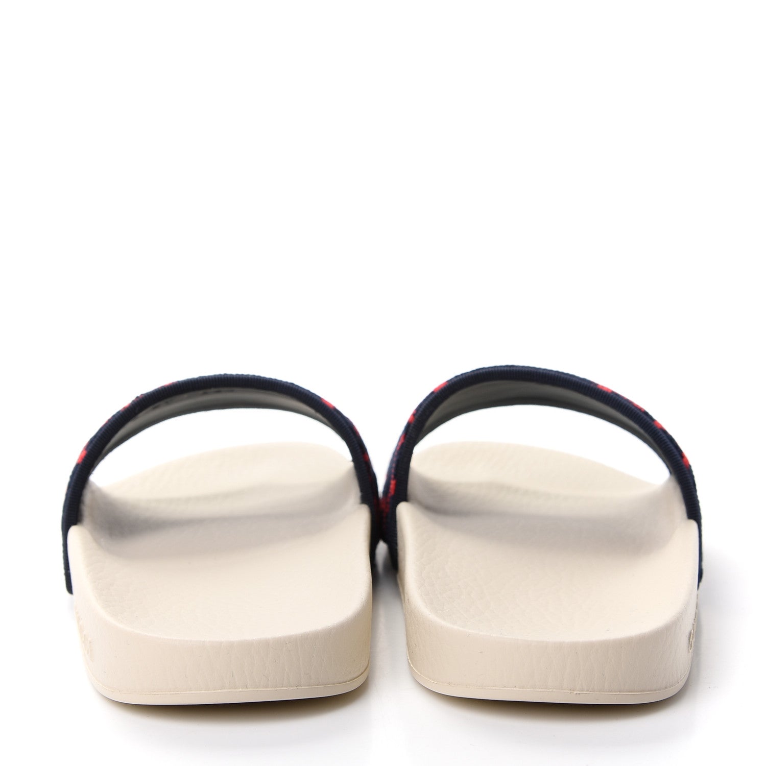 Gucci Terry Cloth GG Monogram Slide Sandals 37 Blue Red 7 of 11