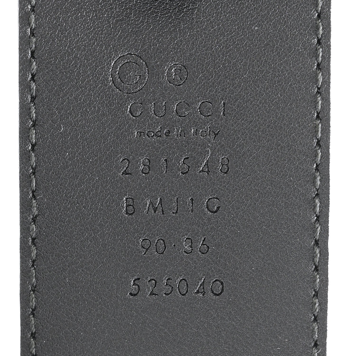 Gucci Soft Microguccissima Margaux Calfskin Belt 90 36 Black 5 of 7