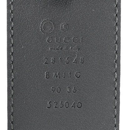 Gucci Soft Microguccissima Margaux Calfskin Belt 90 36 Black 5 of 7